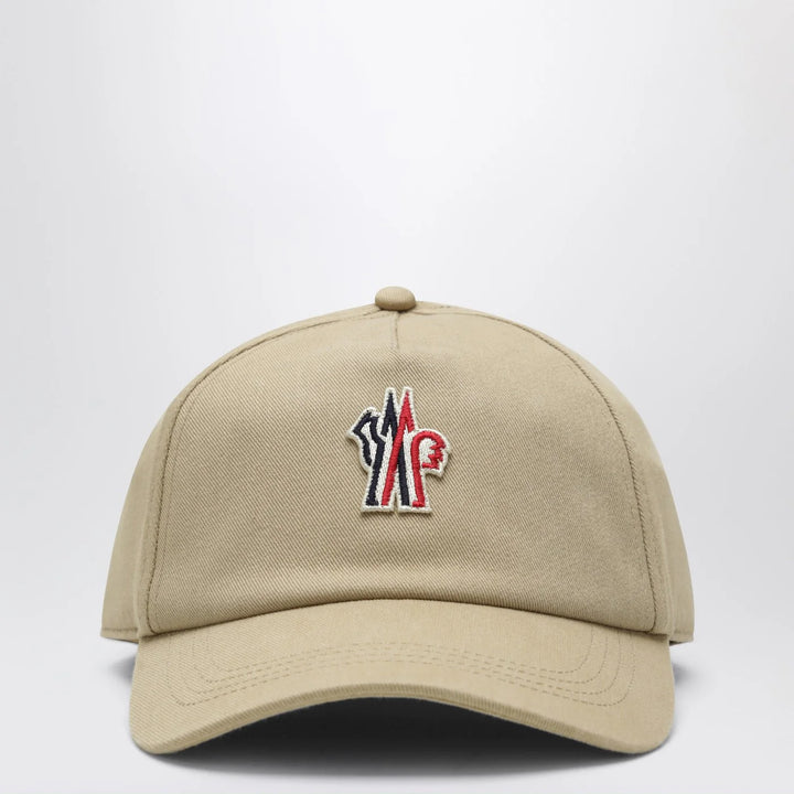 Moncler Grenoble - Beige baseball cap with logo patch