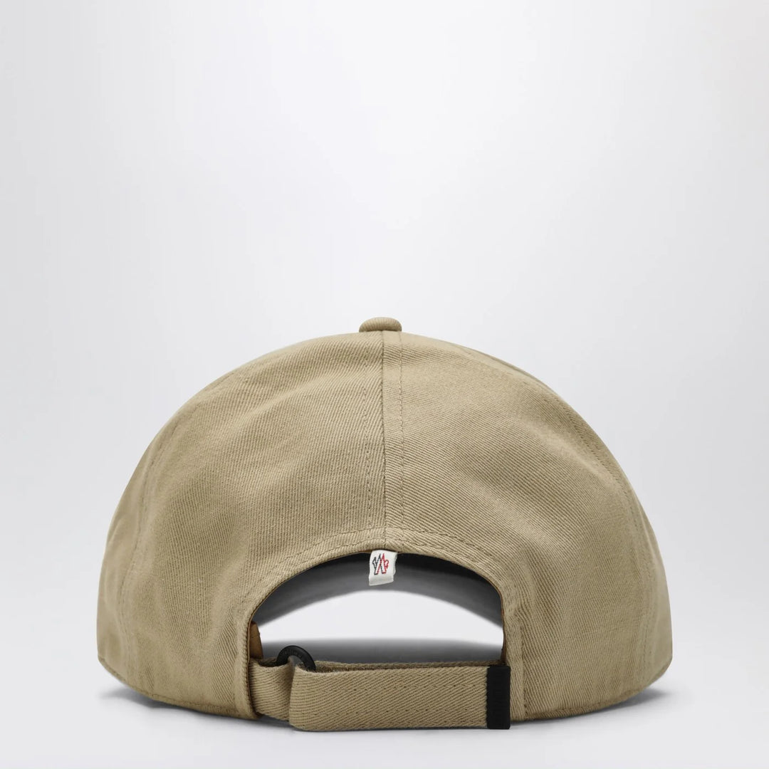 Moncler Grenoble - Beige baseball cap with logo patch