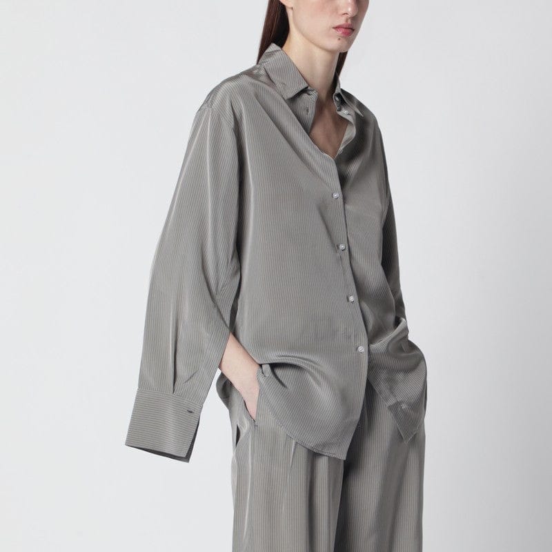 Shirts & Tops Róhe - Light grey striped oversized shirt - 40 FR Brand