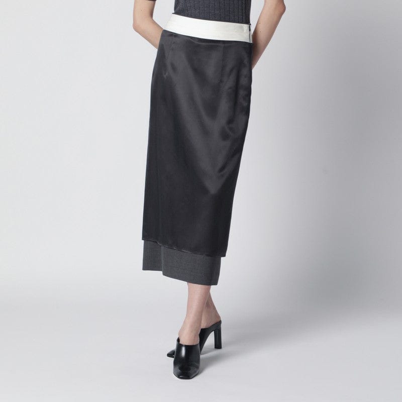 Skirts Róhe - Dark grey inside-out midi skirt - 38 FR Brand