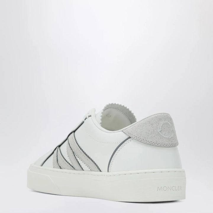 Moncler - White leather Monaco2 Sneakers