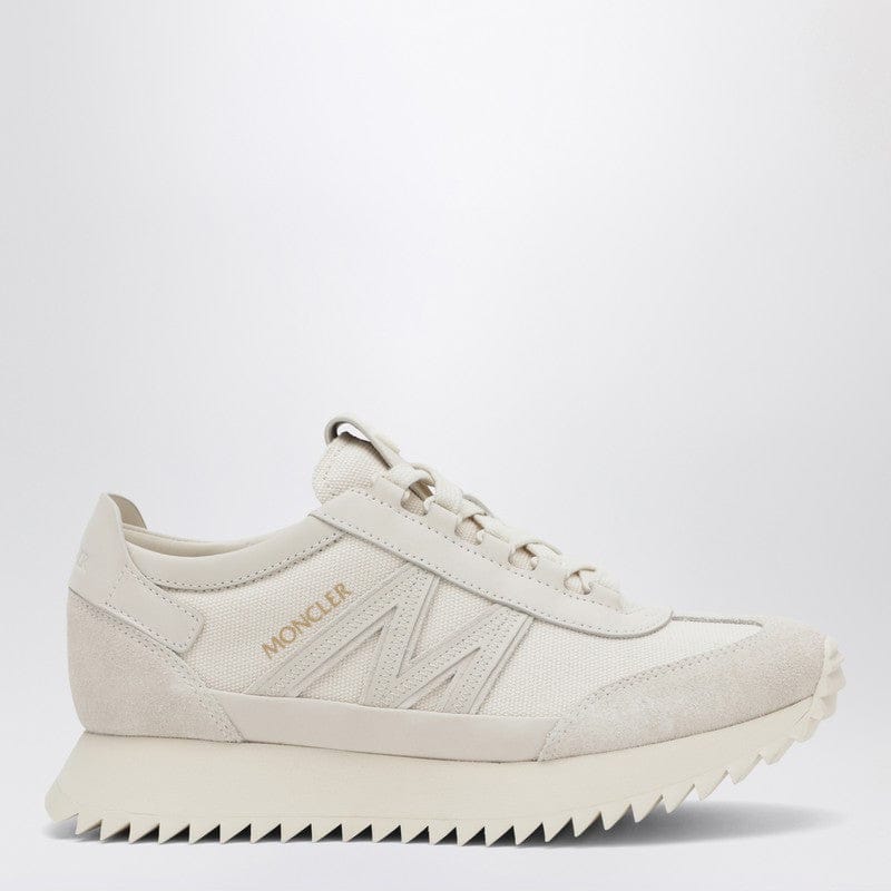 Shoes Moncler - Pacey2 sneaker in beige canvas and leather - 39 IT Brand