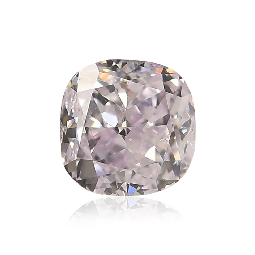 0.51 Carat Fancy Light Purplish Pink Cushion Diamond SI2 GIA