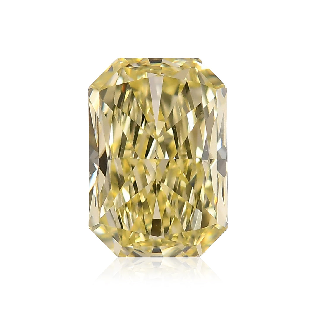 1.20 Carat Fancy Light Yellow Radiant Diamond IF GIA