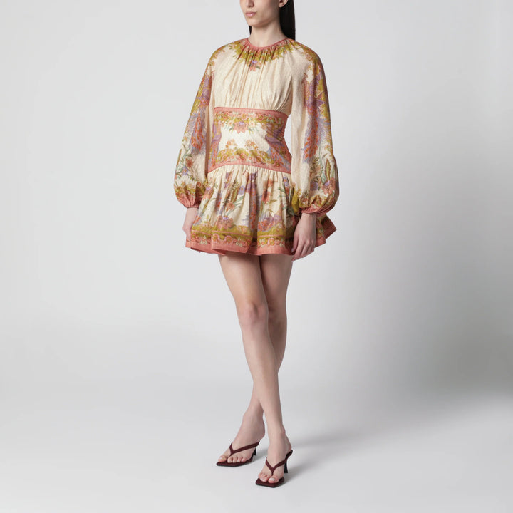 ZIMMERMANN - Indra mini dress with floral motif