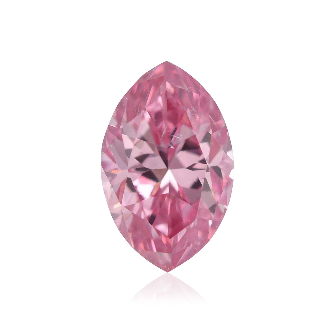 0.18 Carat Fancy Vivid Purplish Pink Marquise Diamond SI1 GIA