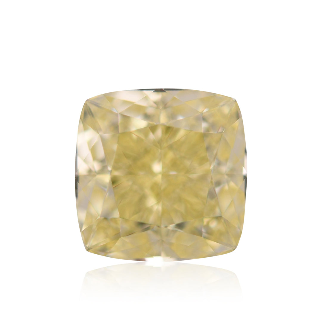 2.10 Carat Fancy Yellow Cushion Diamond VS1 GIA