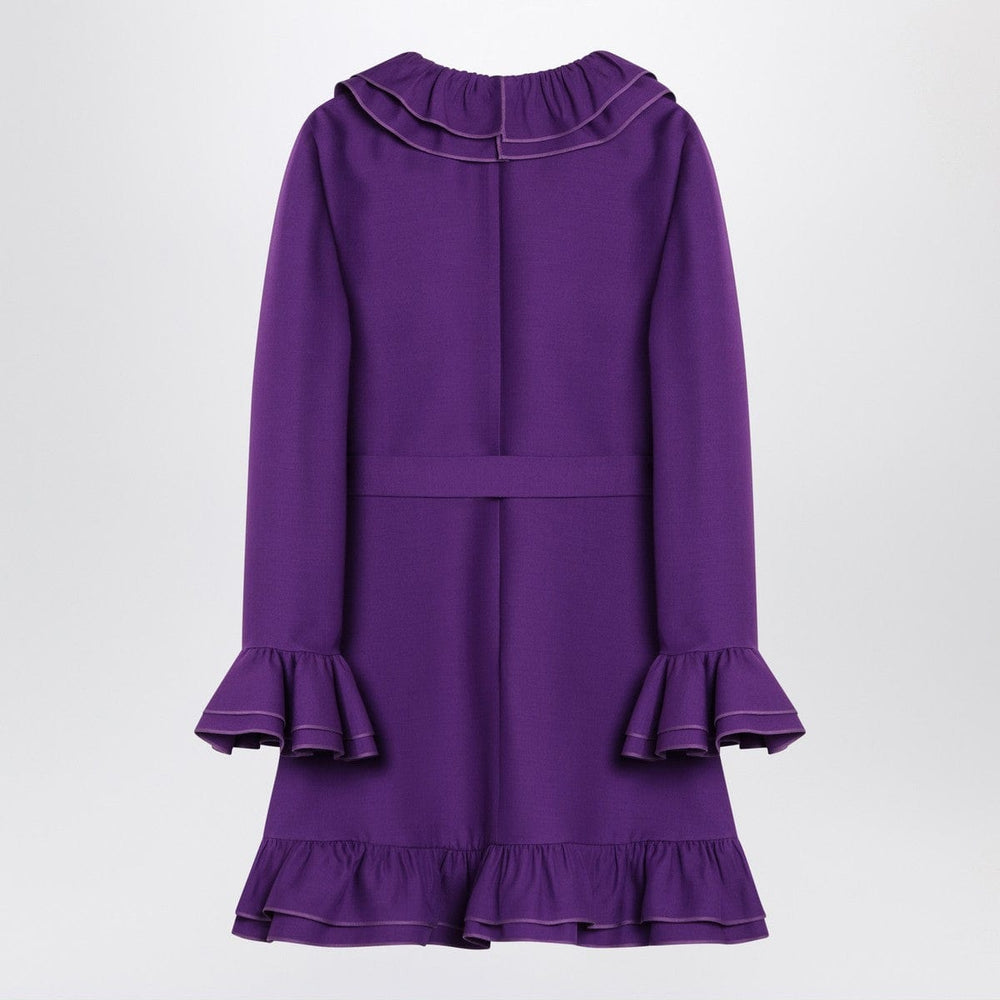 Dresses 44 Valentino Purple wool and silk mini dress Brand