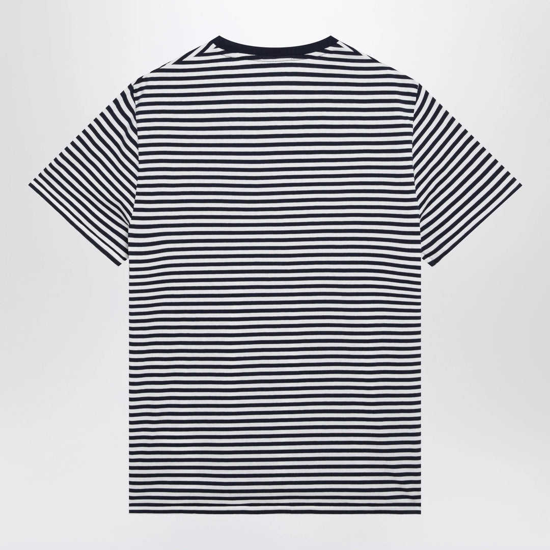 Polo Ralph Lauren - White/Navy striped Custom Slim-Fit T-shirt