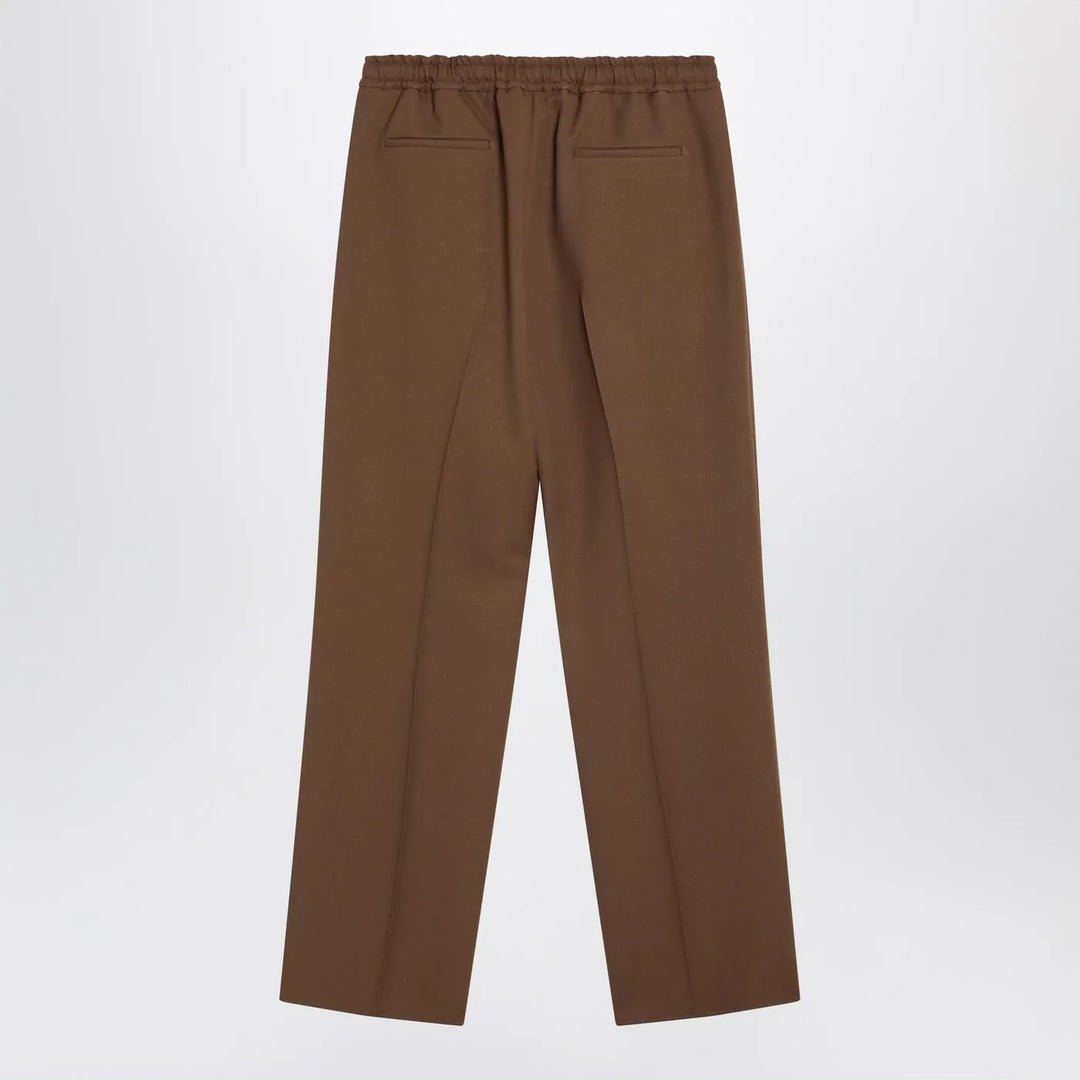Valentino - Brown gabardine trousers