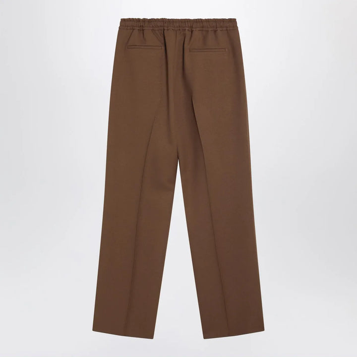 Valentino - Brown gabardine trousers