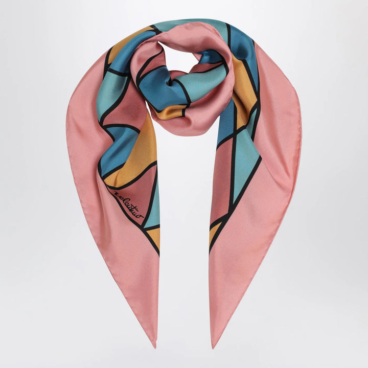 Valentino Garavani - Silk scarf with colorful diamond pattern
