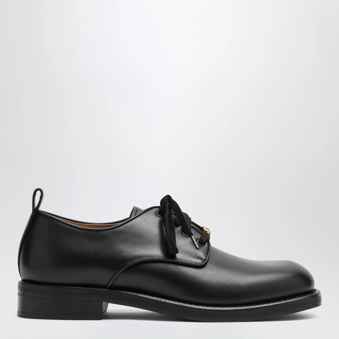 Valentino Garavani - Black leather strap with Vlogo plaque