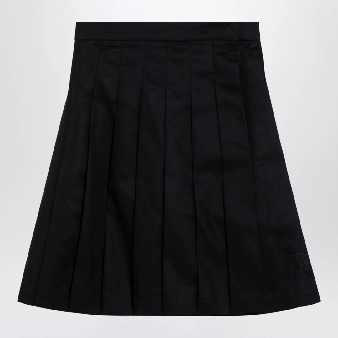 Burberry - Black cotton-blend skirt