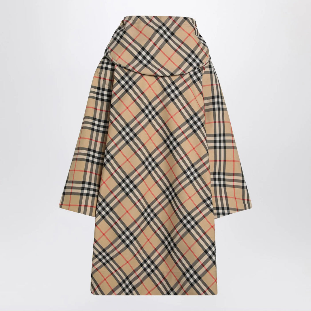 Burberry - Beige flounced midi skirt