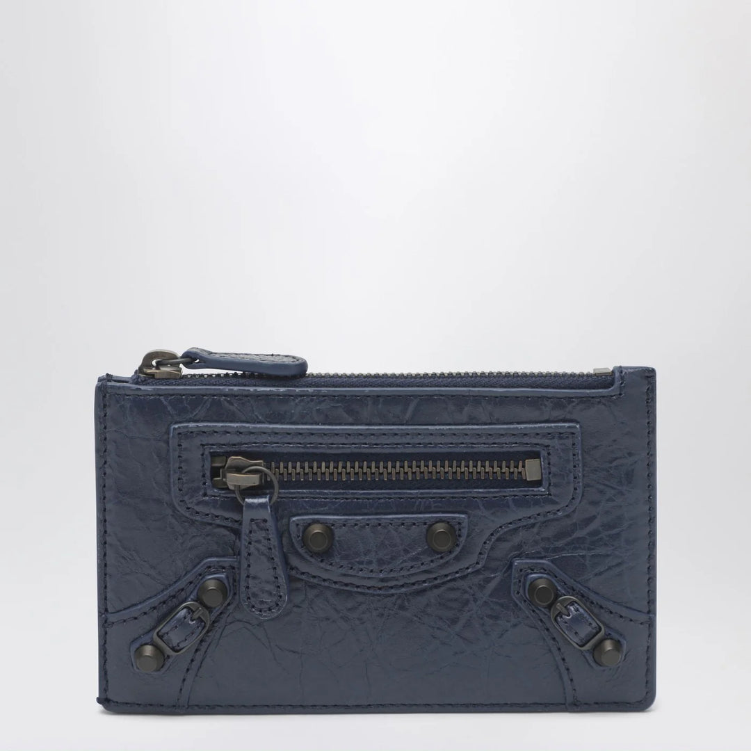 Balenciaga - Le City long blue card holder and coin purse