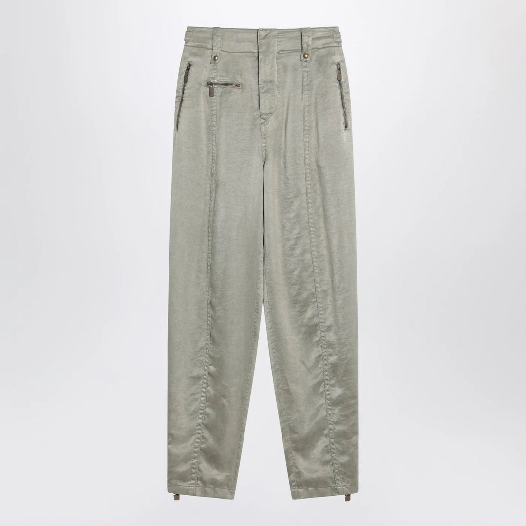 Burberry - Trousers with B Shield emblem in lyocell