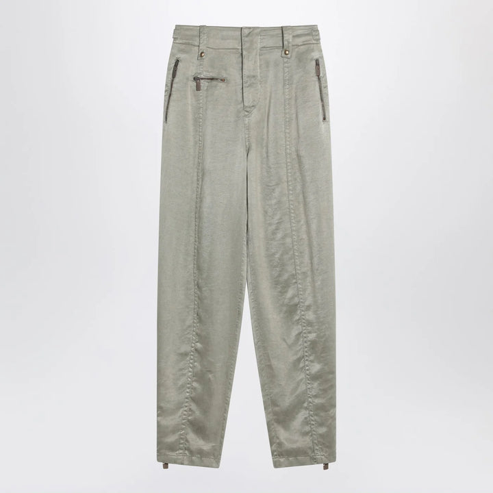 Burberry - Trousers with B Shield emblem in lyocell