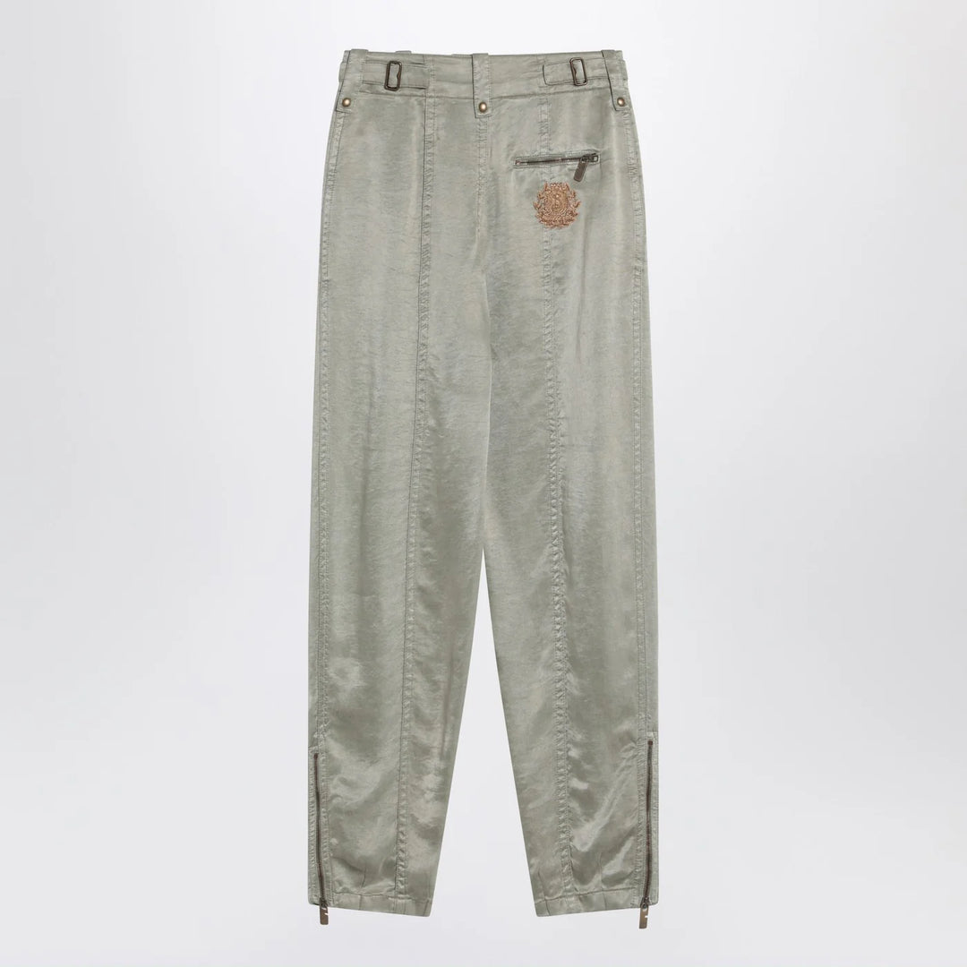 Burberry - Trousers with B Shield emblem in lyocell