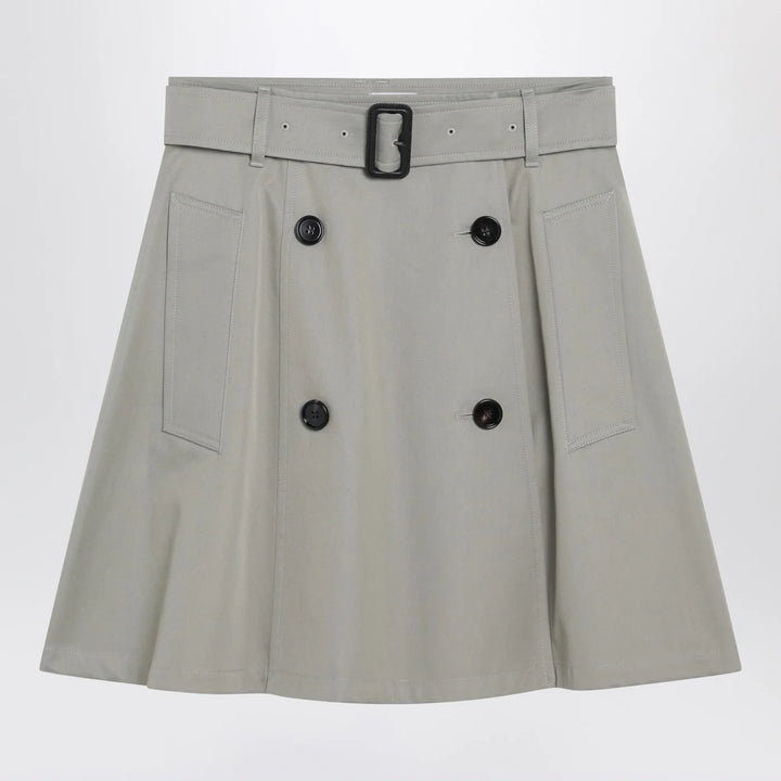 Burberry - Beige trench mini skirt in gabardine