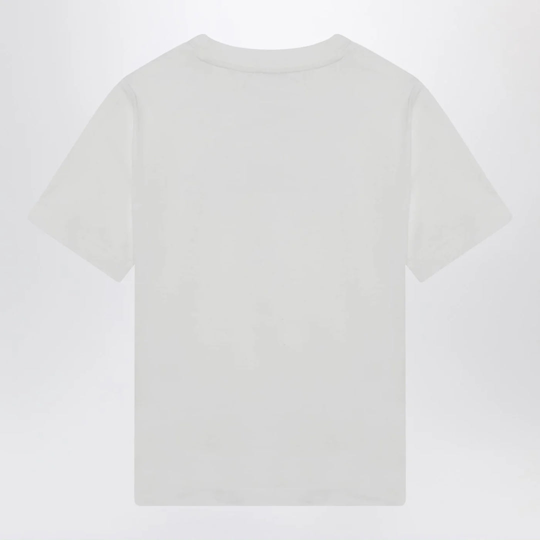 Burberry - White T-shirt with embroidered logo