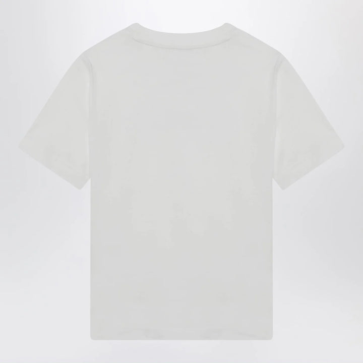 Burberry - White T-shirt with embroidered logo