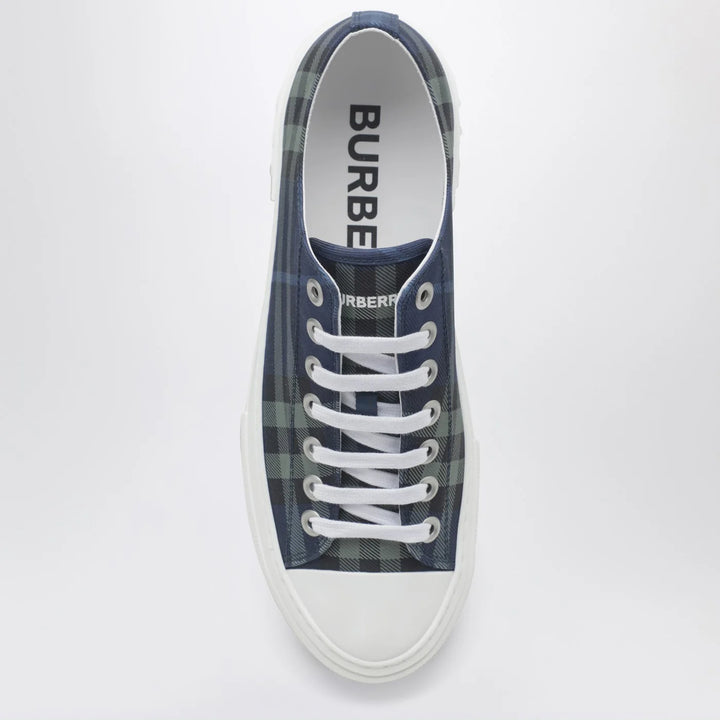 Burberry - Blue Check cotton Sneakers