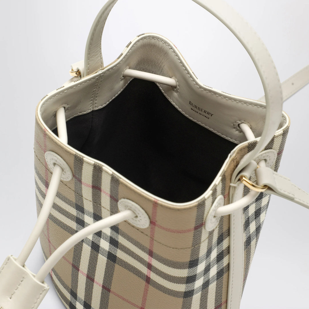 Burberry - Mini bucket bag with Check pattern