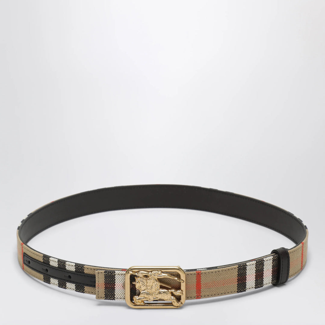 Burberry - Reversible Rider belt in sand beige/Brown Peat