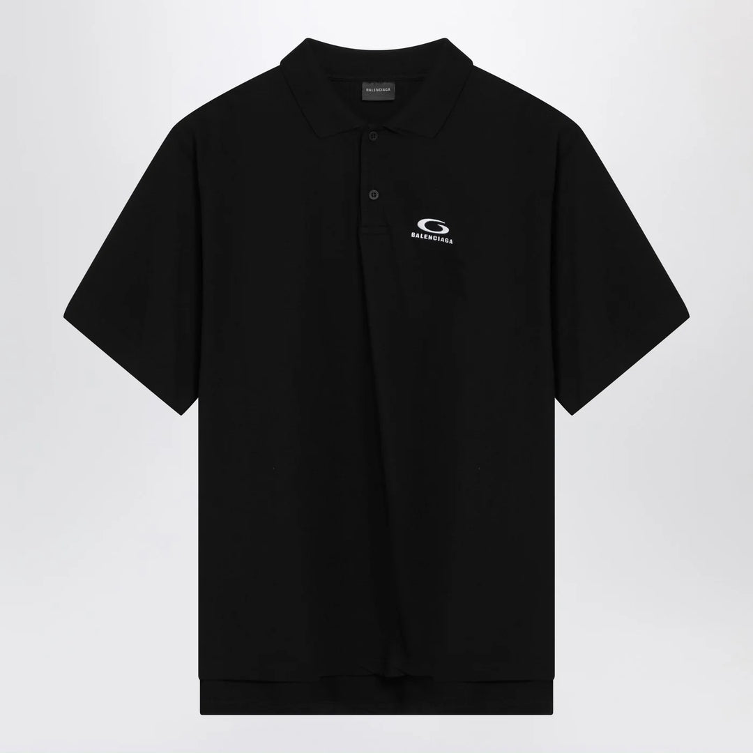 Balenciaga - Black Laurel Classic regular polo shirt