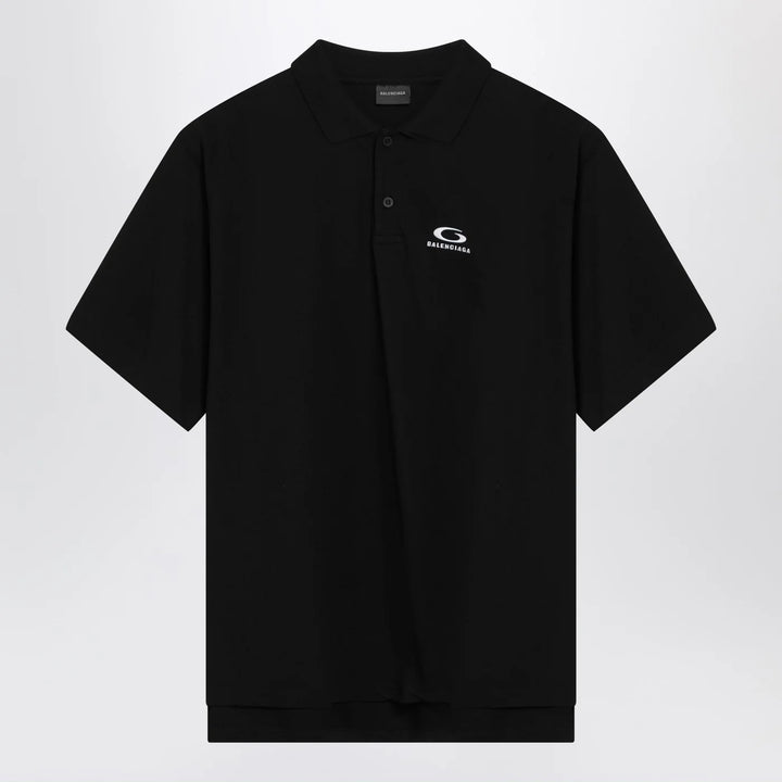 Balenciaga - Black Laurel Classic regular polo shirt