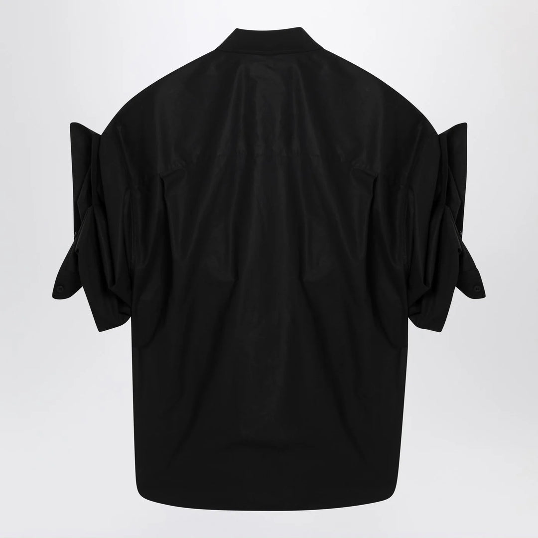 Balenciaga - Black shirt with turn-up sleeves