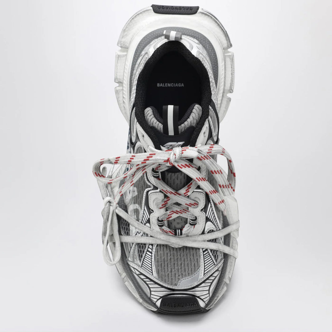 Balenciaga - 3XL Split Logo Sneakers in white/navy/grey