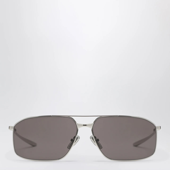 Balenciaga - Rectangular Silver/Black sunglasses