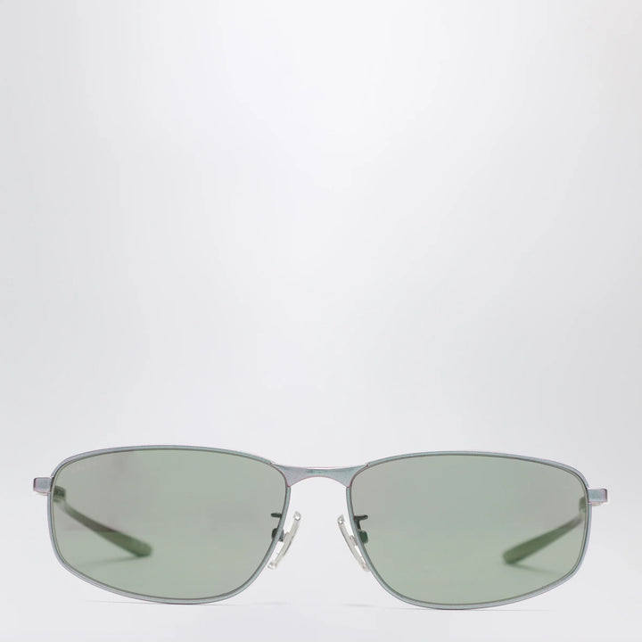 Balenciaga - Rectangular Pink Metallic sunglasses