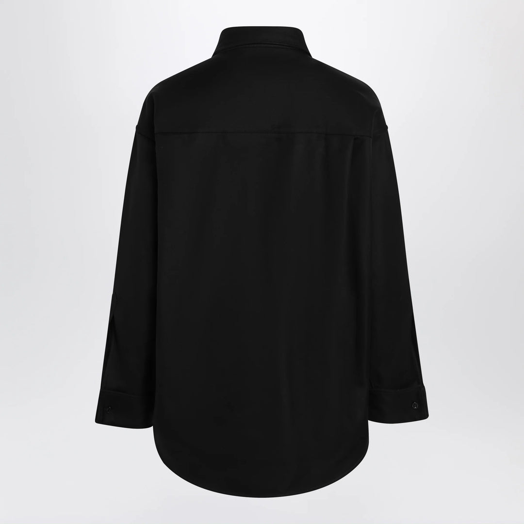 Balenciaga - Classic cocoon shirt in double cotton, black