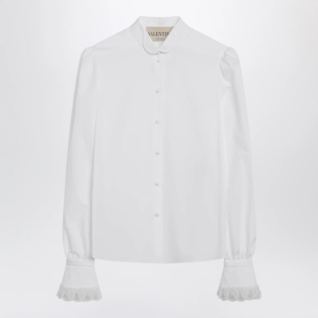Valentino - White cotton poplin shirt