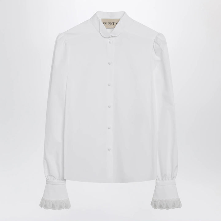 Valentino - White cotton poplin shirt
