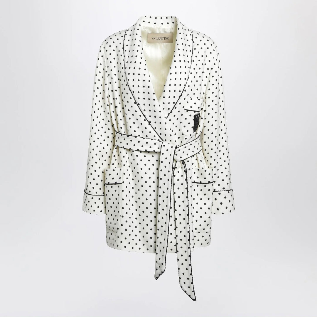 Valentino - Supergrain jacket with Plusdepois print