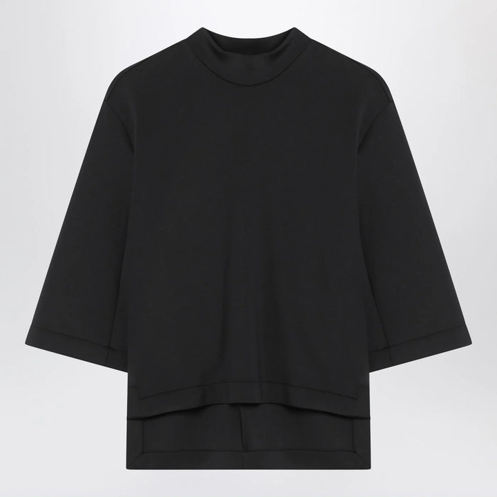 Moncler X Edward Enninful - Black top with asymmetric hem