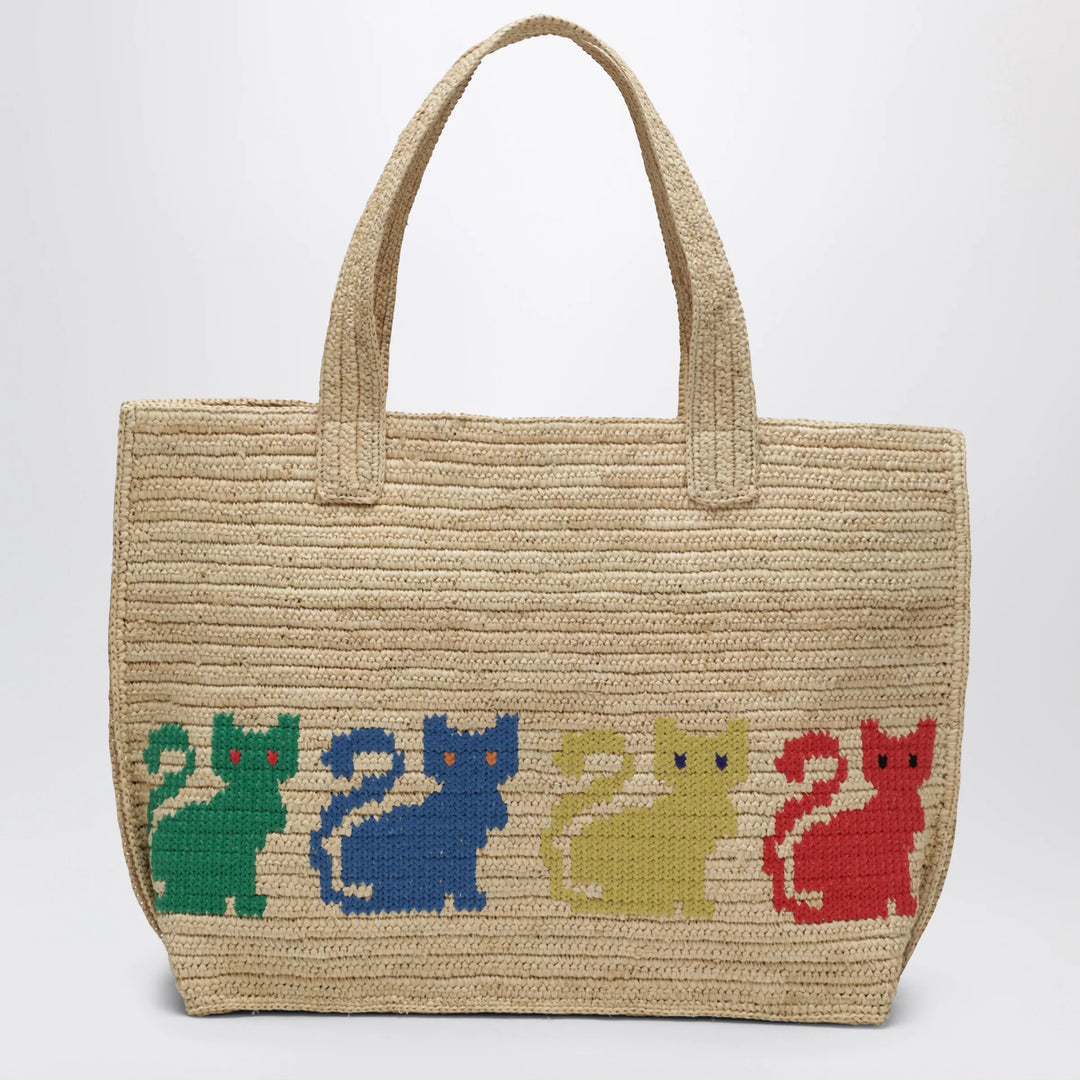 Valentino Garavani - Large Raffiachat shopping bag in raffia