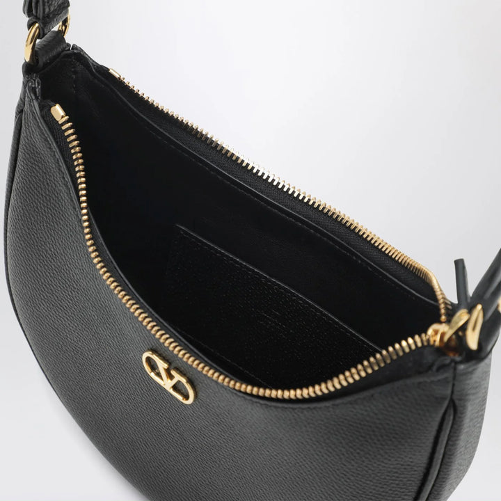 Valentino Garavani - Vlogo Signature Mini Hobo bag in black leather