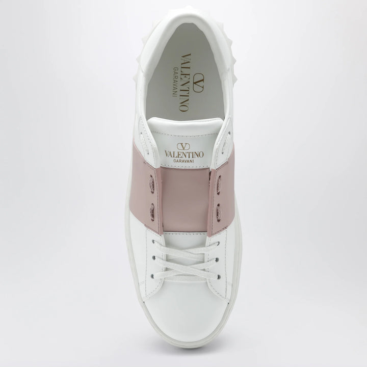 Valentino Garavani - Open sneakers in white/antique pink