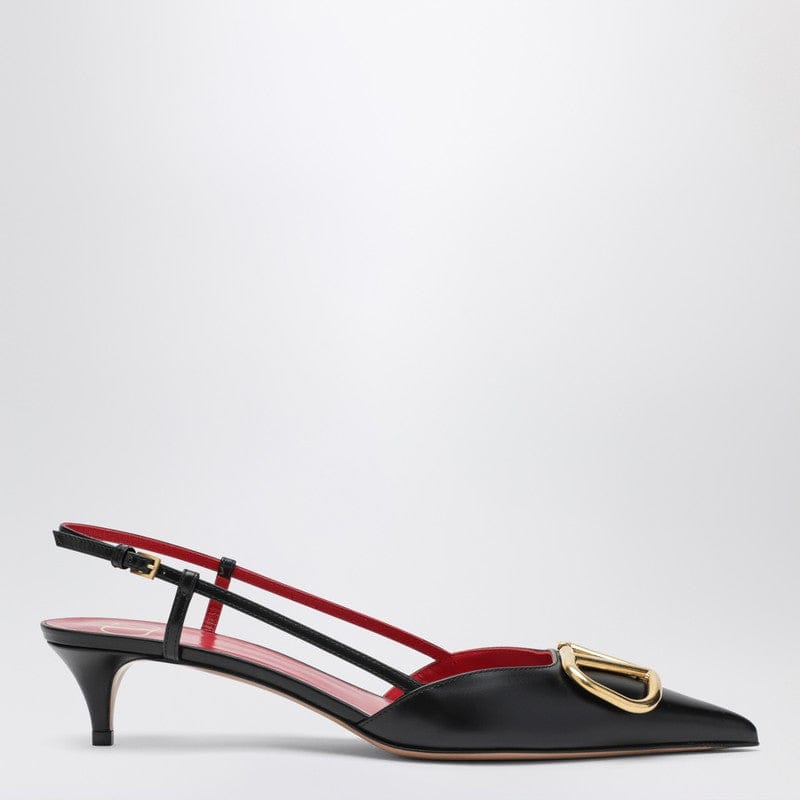Shoes Valentino - Black Vlogo Signature slingback pumps - 38,5 IT Brand