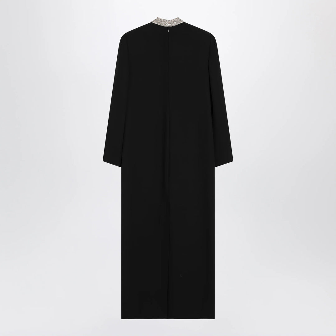 Valentino - Black silk Cady Couture dress