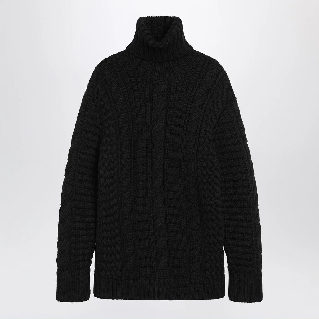 Moncler X Edward Enninful - Black wool turtleneck sweater