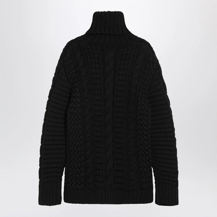 Moncler X Edward Enninful - Black wool turtleneck sweater