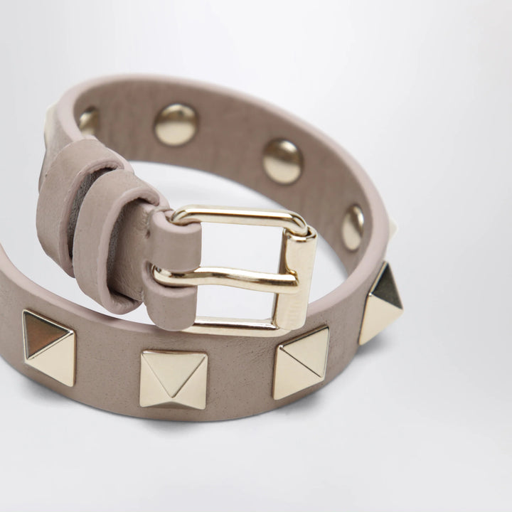 Valentino Garavani - Rockstud bracelet in powder pink leather