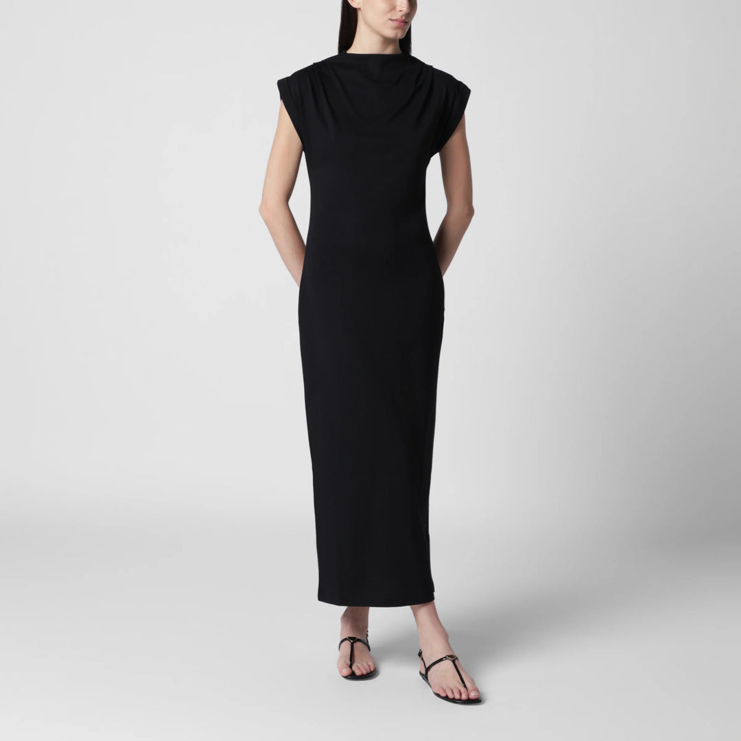 ANINE BING - Alix black cotton-blend dress