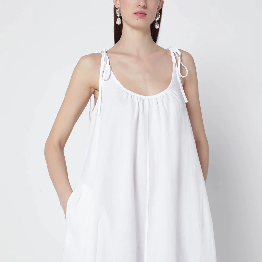 ANINE BING - White linen-blend dress
